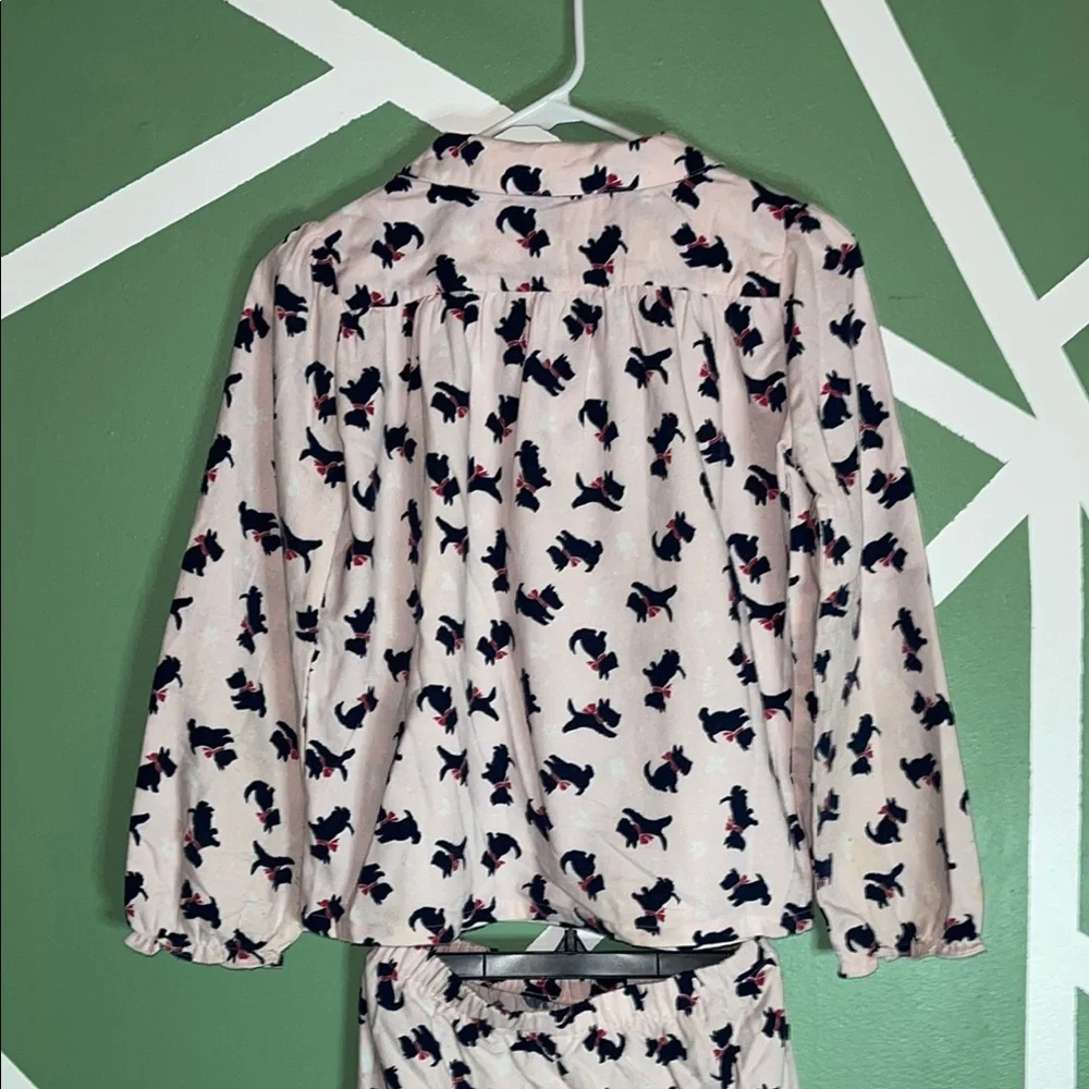 Janie and Jack Pink Pajama‎ Set with Scottish Terrier Design